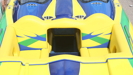 In Stitches Customs, custom boat upholstery Lake Havasu City, AZ