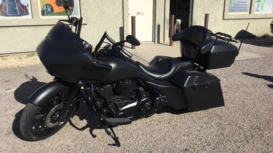 In Stitches Customs, custom motorcycle upholstery Lake Havasu City, AZ